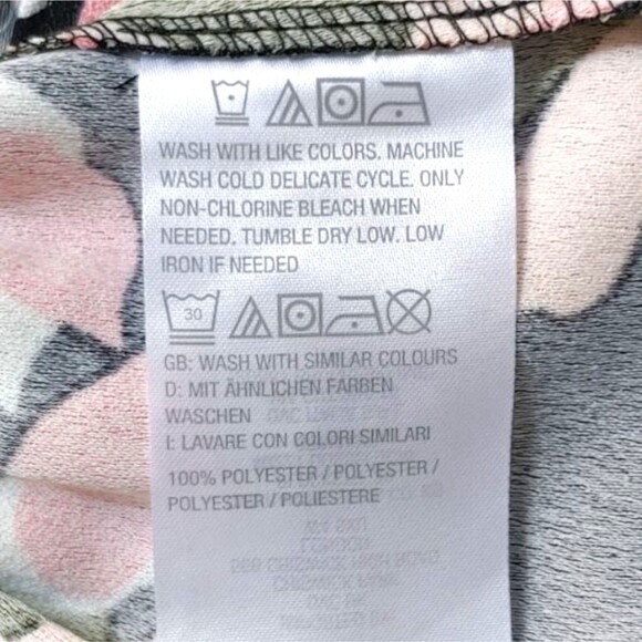 Jason Wu Women's Medium Black Pink Floral Sleeveless Peplum Blouse Top NWOT - Picture 6 of 8